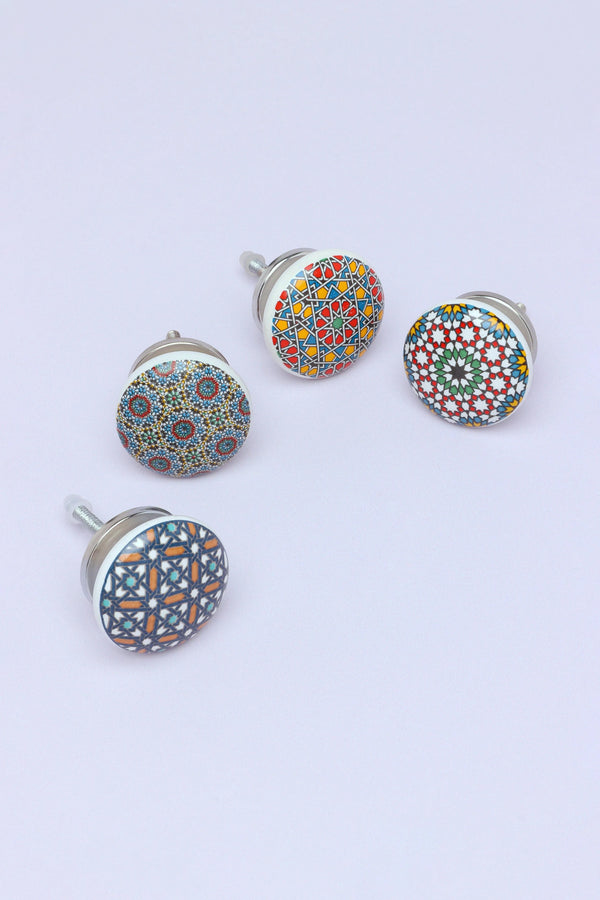 Moroccan Tile Ceramic Cabinet Knob