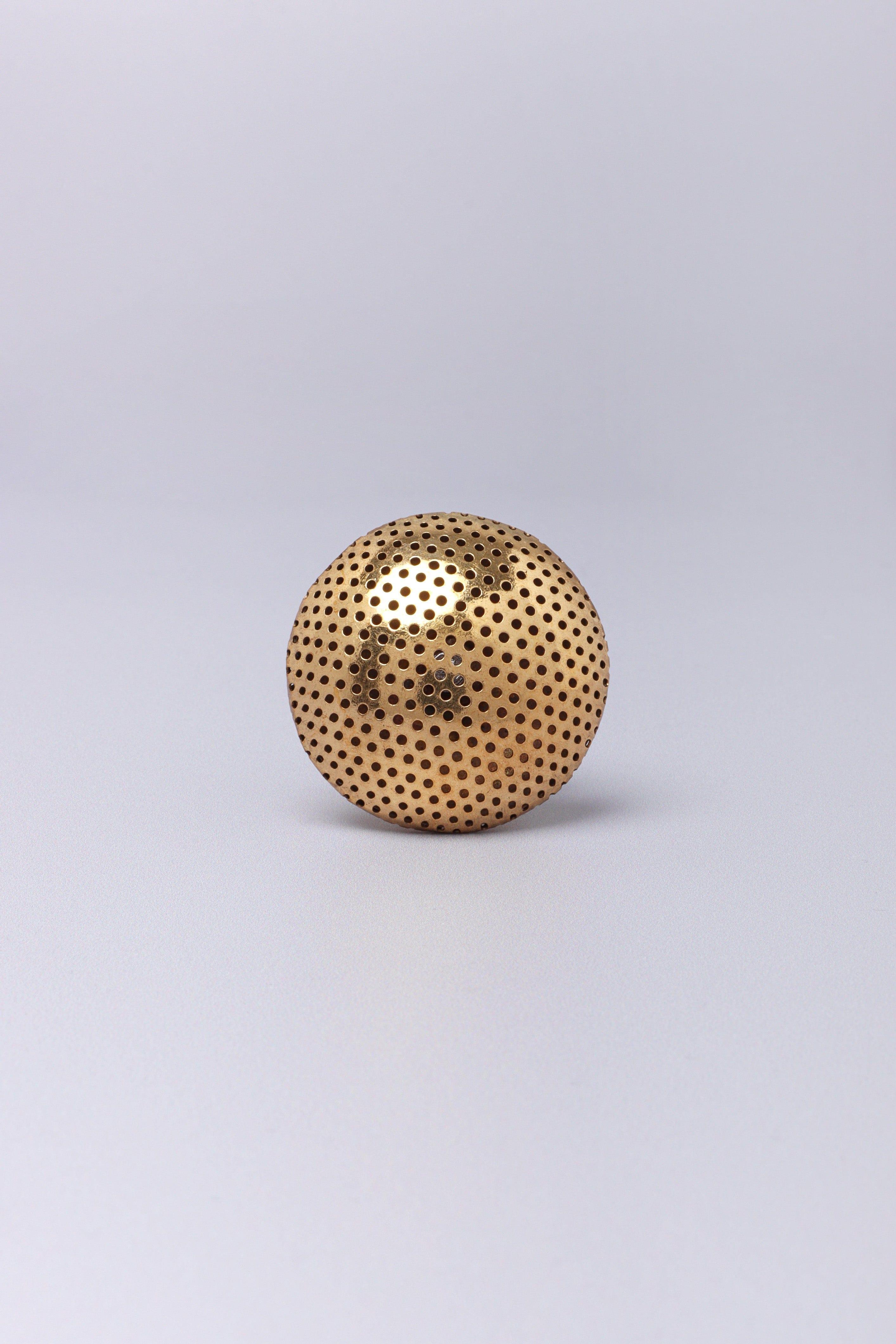 Mughal Brass Textured Door Knob, Cupboard, Drawer, and Door Handle - G Decor