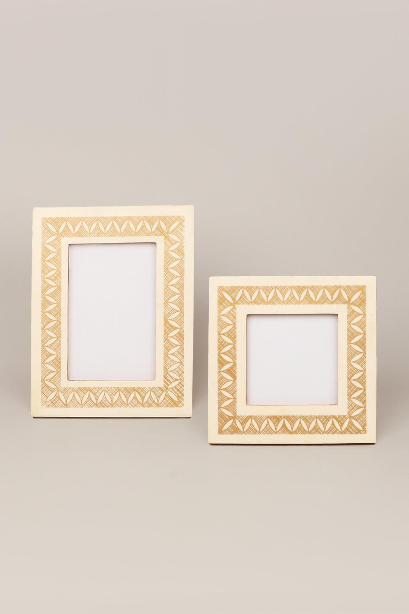 Navajo Handcrafted Geometric Pattern Photo Frame Picture Display - G Decor