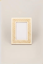 Navajo Handcrafted Geometric Pattern Photo Frame Picture Display - G Decor