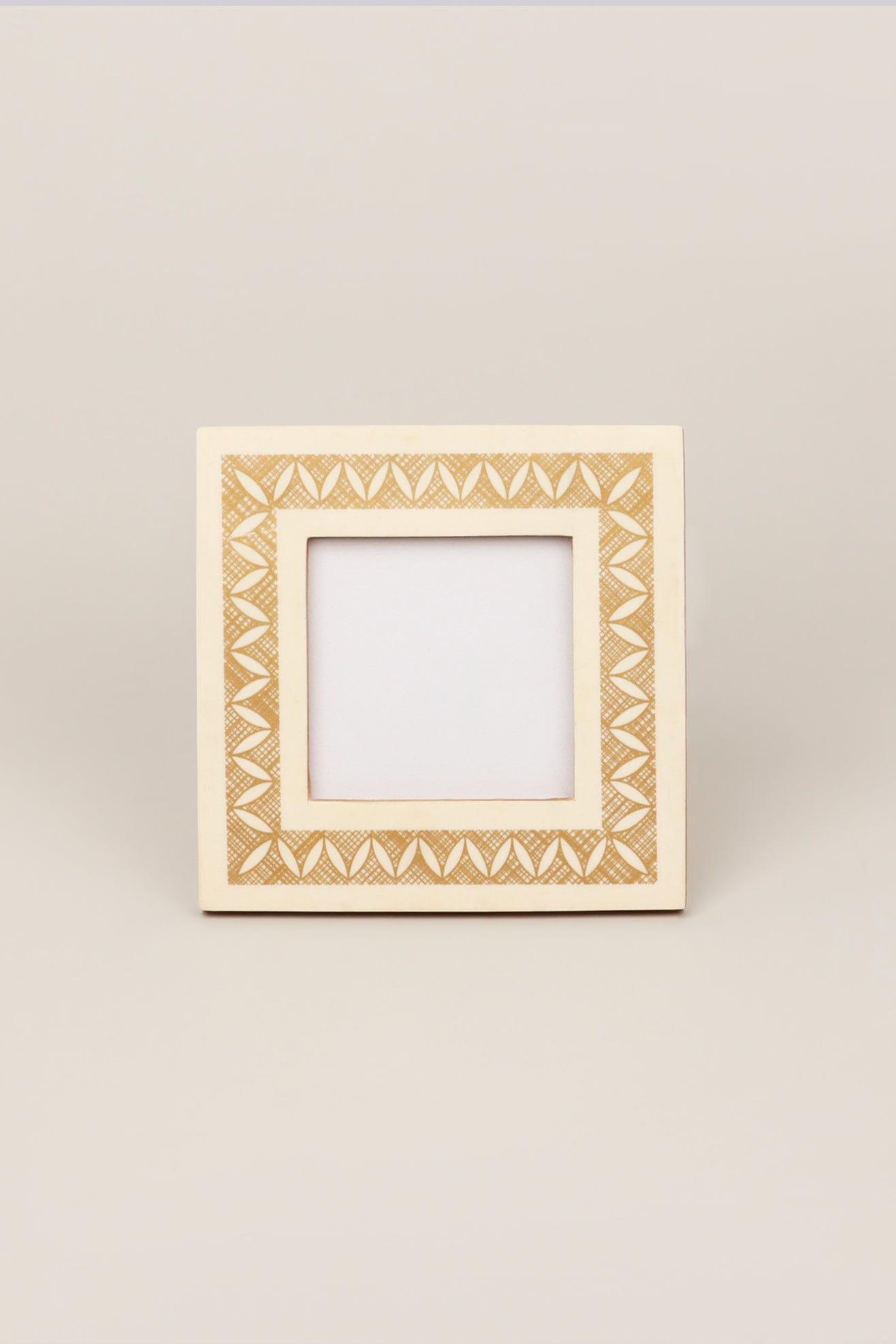 Navajo Handcrafted Geometric Pattern Photo Frame Picture Display - G Decor