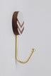 nordic-trail-wall-hooks-large-wood-resin-and-brass-arrow-design-coat-hangers-g-decor-22985 - G Decor