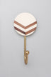 nordic-trail-wall-hooks-large-wood-resin-and-brass-arrow-design-coat-hangers-g-decor-97157 - G Decor
