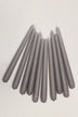 Nordlys Matte Grey Tall Taper Candles — alternate view, G Decor