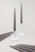 Nordlys Matte Grey Tall Taper Candles — G Decor