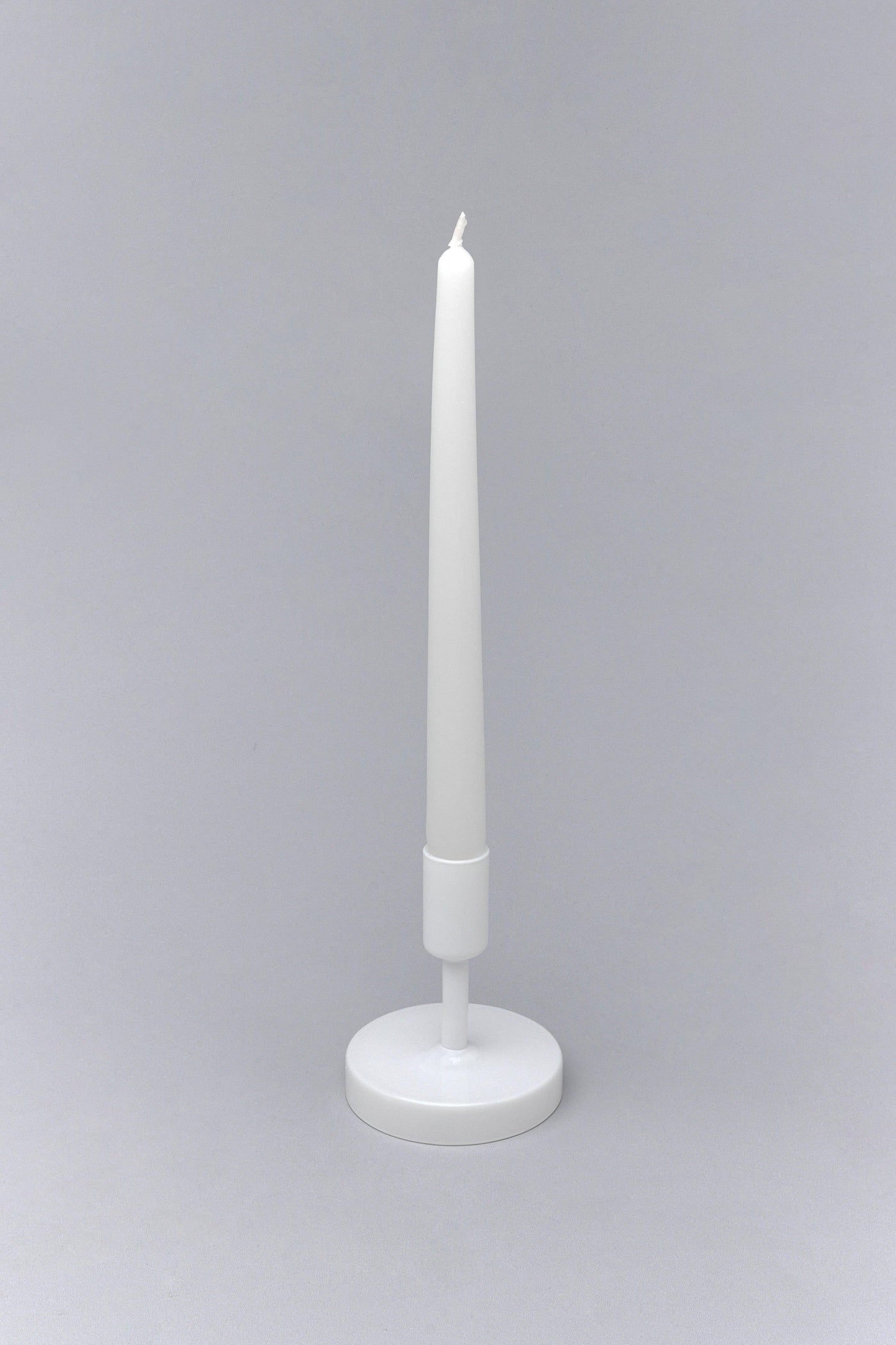 Gdecorstore Candles & Candle Holders Pack Of 10 or 20 Coraline Tall Candlesticks White Matt White Dinner Candles