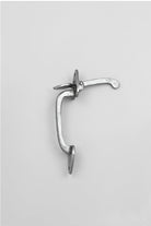 Pack of 18" Gothic Tee Hinge Pair and Heavy Thumb Door Latch in Pewter Finish - G Decor