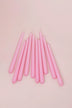 pastelaria-set-of-2-10-or-20-baby-pink-tall-pastel-dinner-and-taper-candles-g-decor-63483 - G Decor