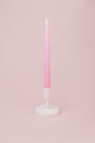 Pastelaria Set of 2, 10 or 20 Baby Pink Tall Pastel Dinner & Taper Candles - G Decor