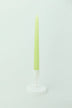 Pastelaria Pale Pistachio Tall Pastel Taper Candles — alternate view, G Decor