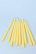 pastelaria-set-of-2-10-or-20-sand-yellow-tall-pastel-dinner-and-taper-candles-g-decor-30836 - G Decor