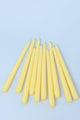 Pastelaria Set of 2, 10 or 20 Sand Yellow Tall Pastel Dinner & Taper Candles - G Decor