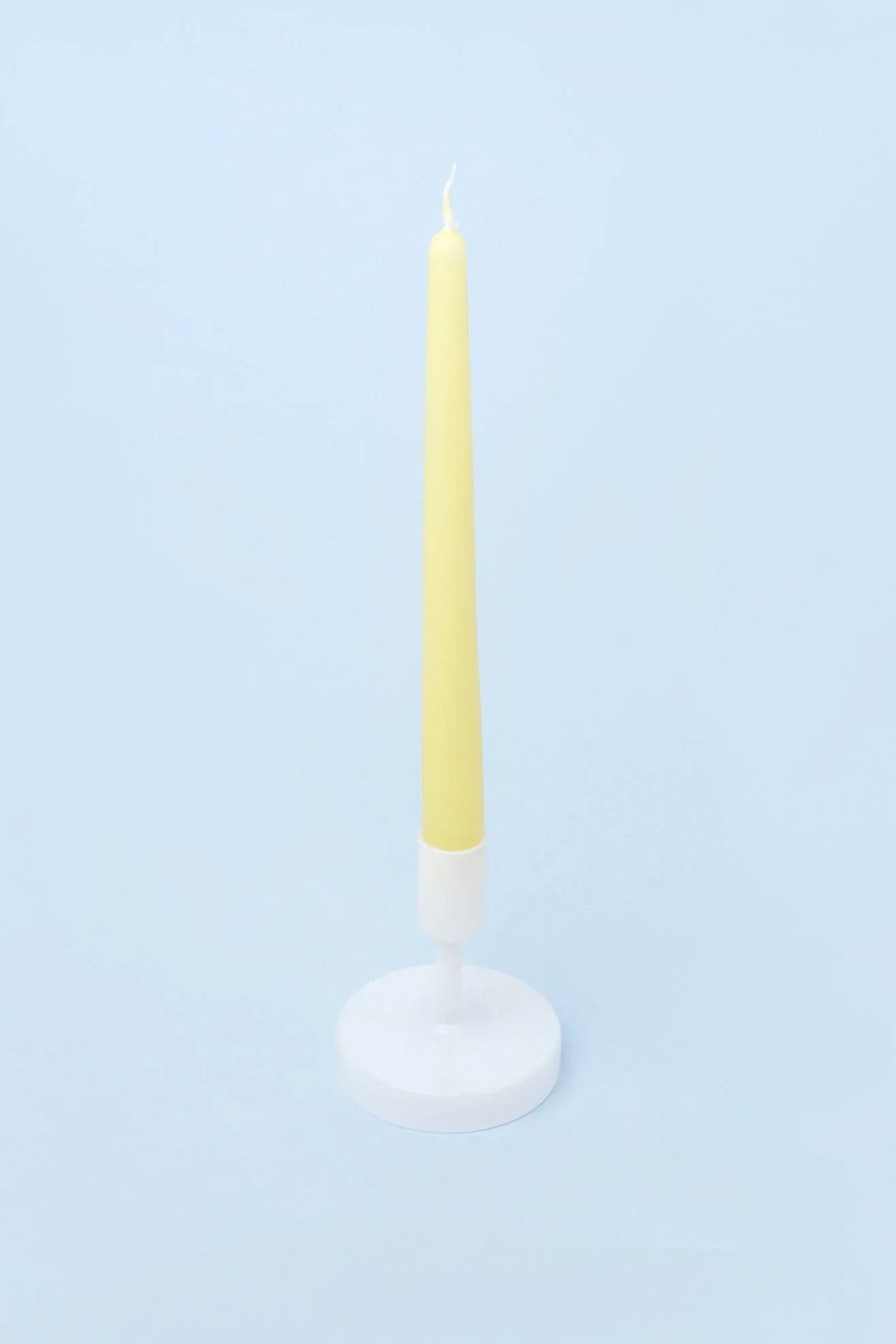 Pastelaria Sand Yellow Tall Pastel Taper Candles — alternate view, G Decor