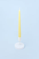 Pastelaria Set of 2, 10 or 20 Sand Yellow Tall Pastel Dinner & Taper Candles - G Decor