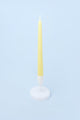 Pastelaria Set of 2, 10 or 20 Sand Yellow Tall Pastel Dinner & Taper Candles - G Decor
