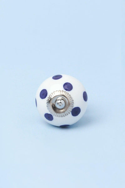 G Decor Door Knobs & Handles Blue Polka Dot Ceramic Door Knob Cupboard Pull Handle