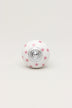 Polka Star Hand-Painted Ceramic Cabinet Knob — close-up view, G Decor