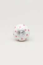 Polka Star Handcrafted Ceramic Door Knobs Cupboard Drawer Door Handles - G Decor