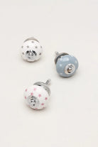 Polka Star Hand-Painted Ceramic Cabinet Knob — G Decor