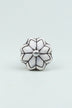 Porcelain Petal Leaves Hand-Painted Ceramic Cabinet Knob — close-up view, G Decor