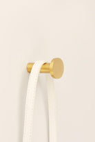 Prestige Solid Satin Brass Wall Hook Luxury Hardware Statement - G Decor