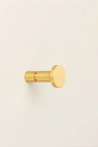 Prestige Satin Brass Wall Hook — close-up view, G Decor