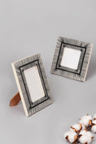 Prisma Black Stripes Photo Frame — G Decor