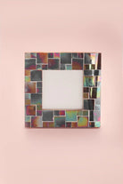 Rainbow Glass Mosaic Photo Frame — lifestyle view, G Decor