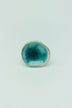 Rhodes ceramic cabinet knob with gold trim close-up — hand-painted detail, G Decor