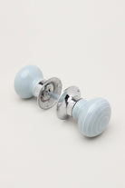 Ringbourne Grey Ceramic Mortice Door Knobs — lifestyle view, G Decor