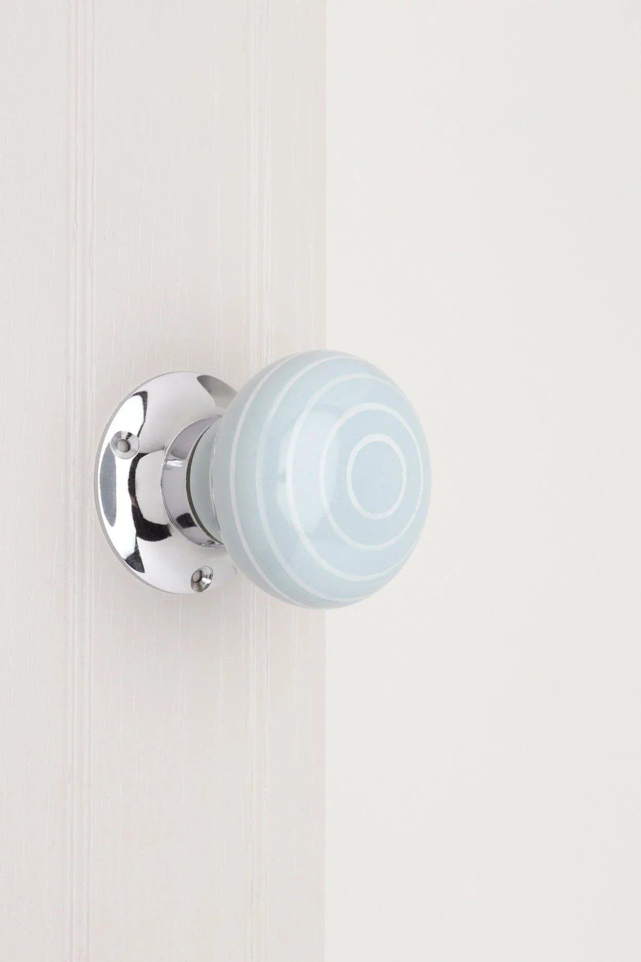 Ringbourne Grey Ceramic Mortice Door Knobs — alternate view, G Decor