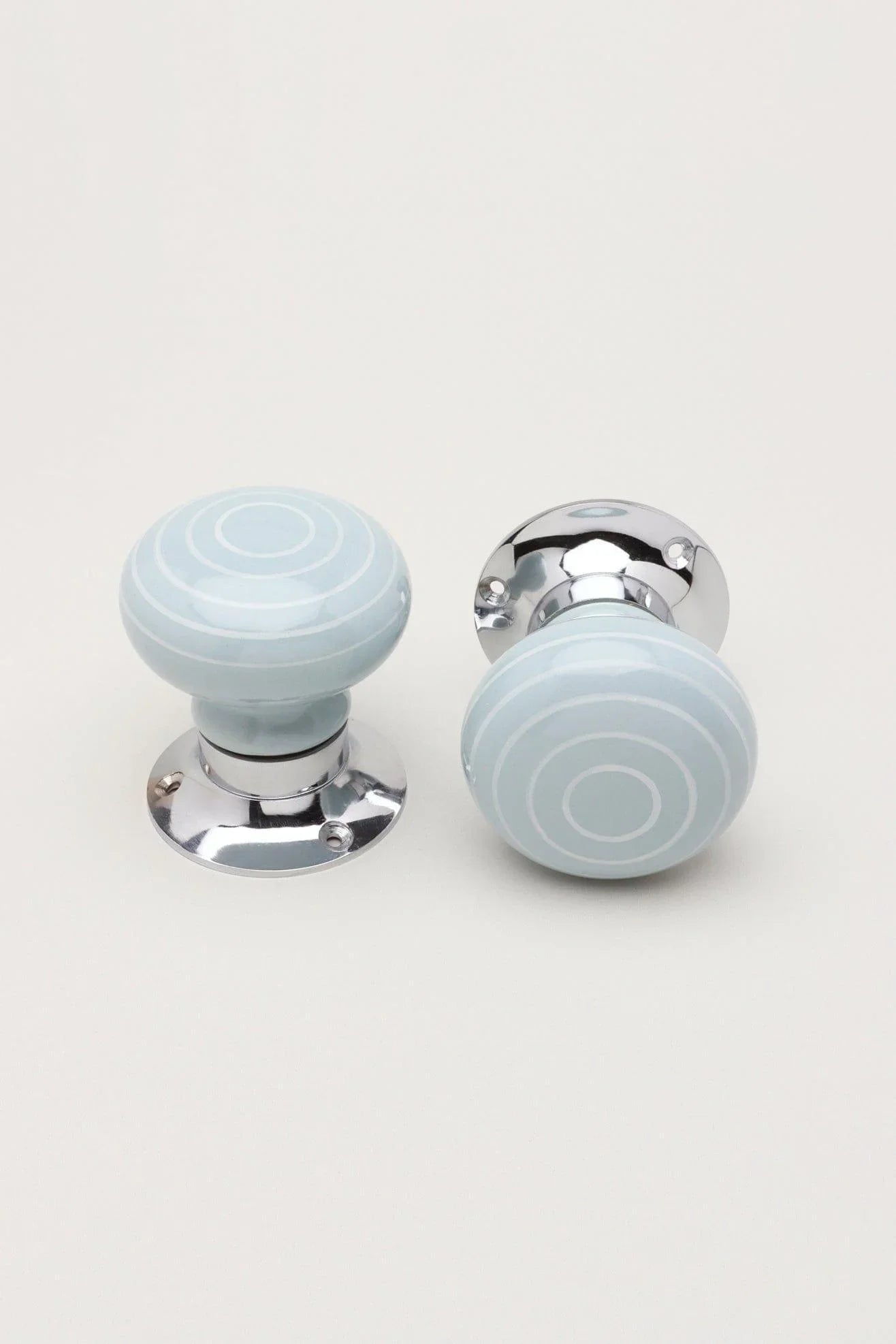 Ringbourne Grey Ceramic Mortice Door Knobs — view 5, G Decor