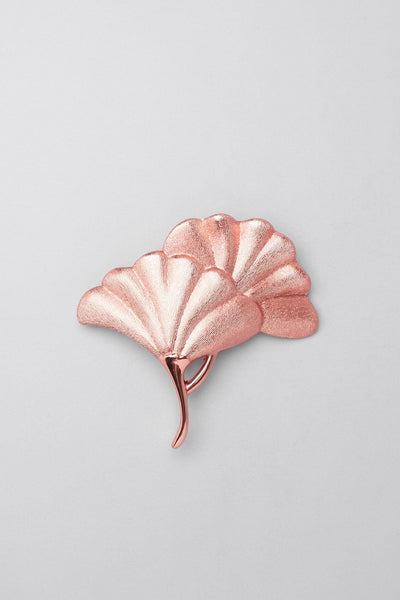 Gdecorstore Cabinet Knobs & Handles Two Leaves Rose Gold Leaves Door Knobs