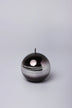 Roselane Mirror Glass Pillar Candle in Obsidian Black — alternate view, G Decor