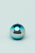 roselane-mirror-glass-effect-limited-edition-hand-finished-silver-stripe-glitter-pillar-candle-oceanic-blue-g-decor-72478 - G Decor