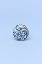 Royal Blue Handcrafted Ceramic Cabinet Knob — lifestyle view, G Decor