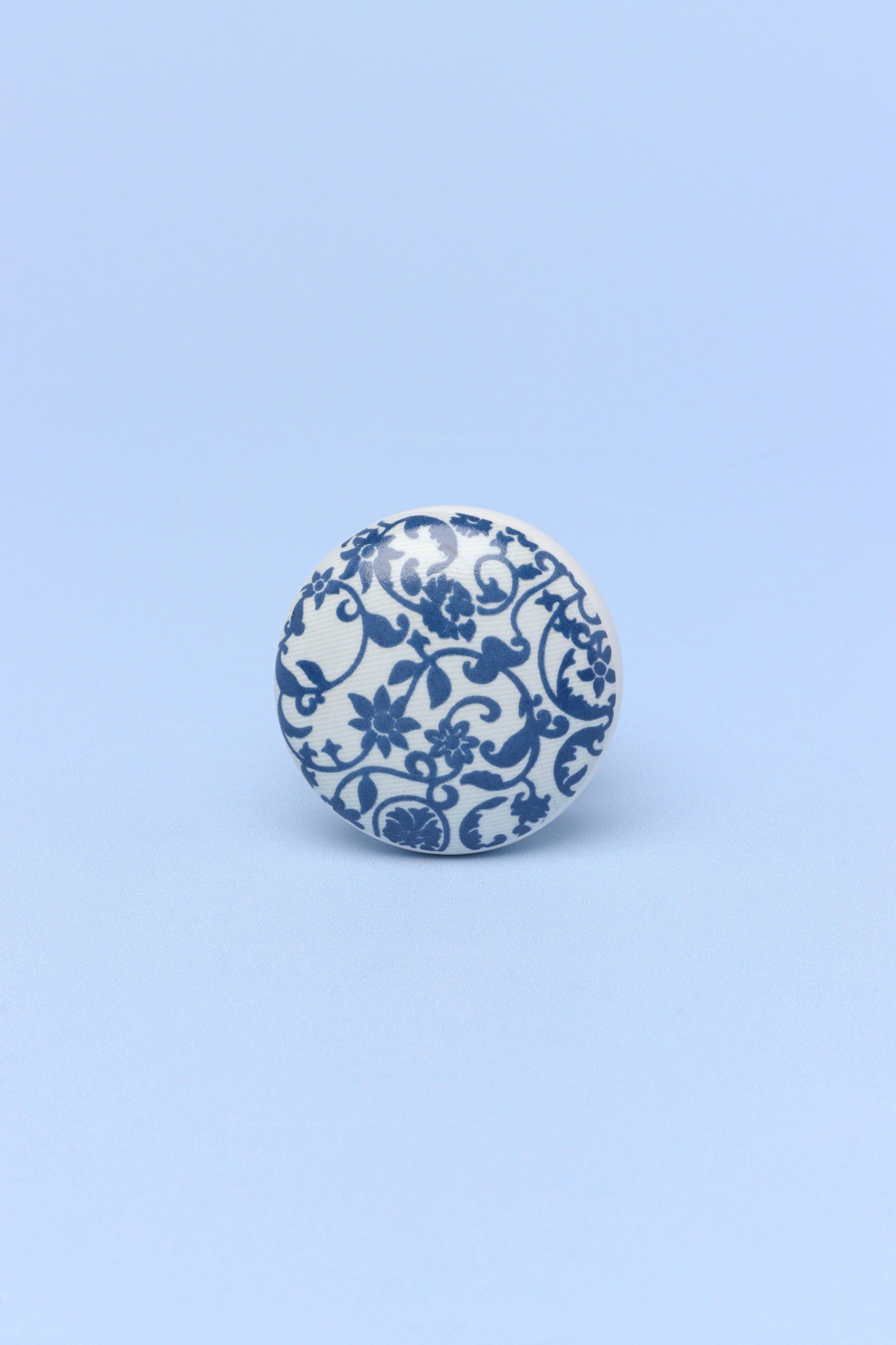 Royal Blue Handcrafted Ceramic Cupboard Knob and Drawer Handle - G Decor