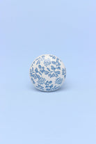 Royal Blue Handcrafted Ceramic Cabinet Knob — close-up view, G Decor