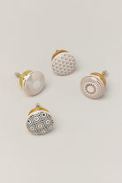 Royal Gold Ceramic Knob Luxury Door, Cupboard & Drawer Handle - G Decor