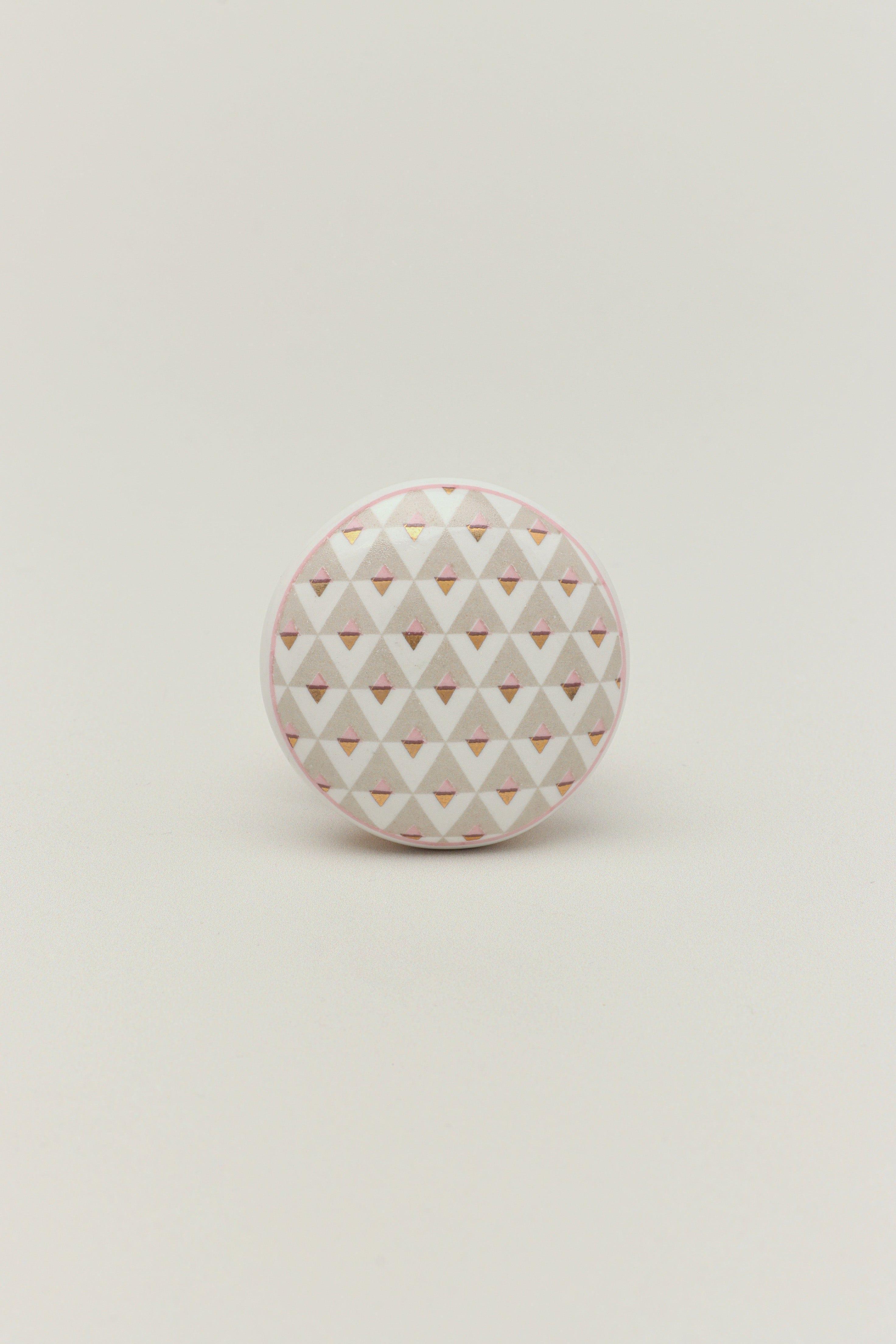 Royal Gold Ceramic Knob Luxury Door, Cupboard & Drawer Handle - G Decor