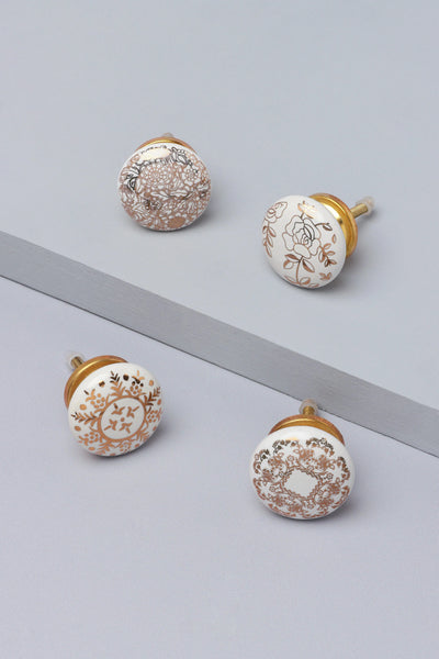 Royal Gold Luxury Ceramic Cabinet Knob Set