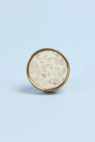 Santorini Pebble Rock Brass Cabinet Pull Knob — view 5, G Decor