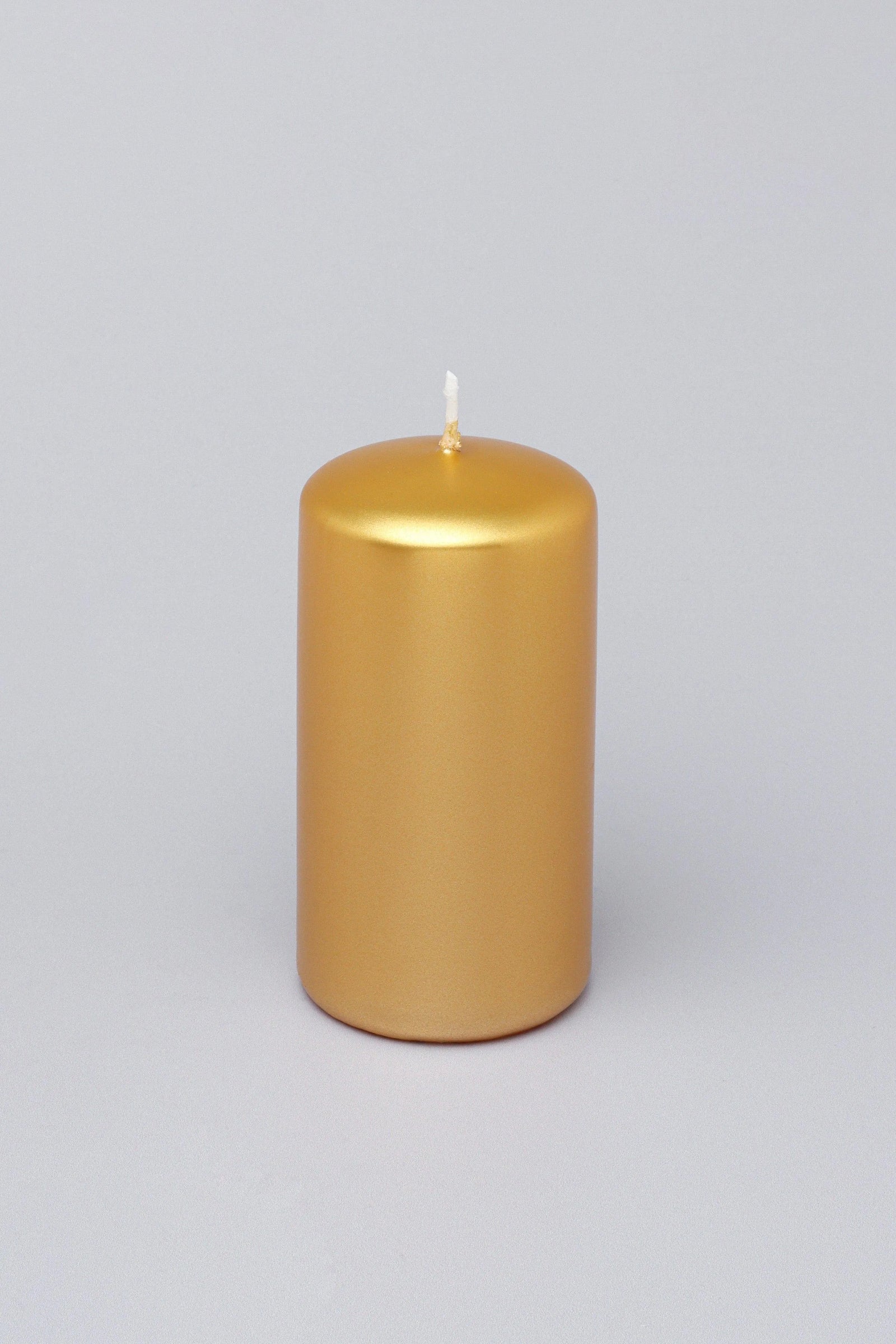 Satinea Varnished Shimmer Pillar Candle with Satin Finish — view 5, G Decor