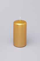 Satinea Varnished Shimmer Pillar Candle Elegant Home Glow With A Satin Finish - G Decor