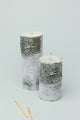 Scandinavian Hand-finished Birch Tree Pillar Candle Rustic Woodland Nordic Minimalist Decor - G Decor