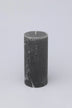 Scented Breeze Marbled Pillar Candle in Dark Grey — alternate view, G Decor