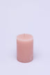 Scented Breeze Collection Pink Marbled Pillar Candle Soft Blossom Scent - G Decor