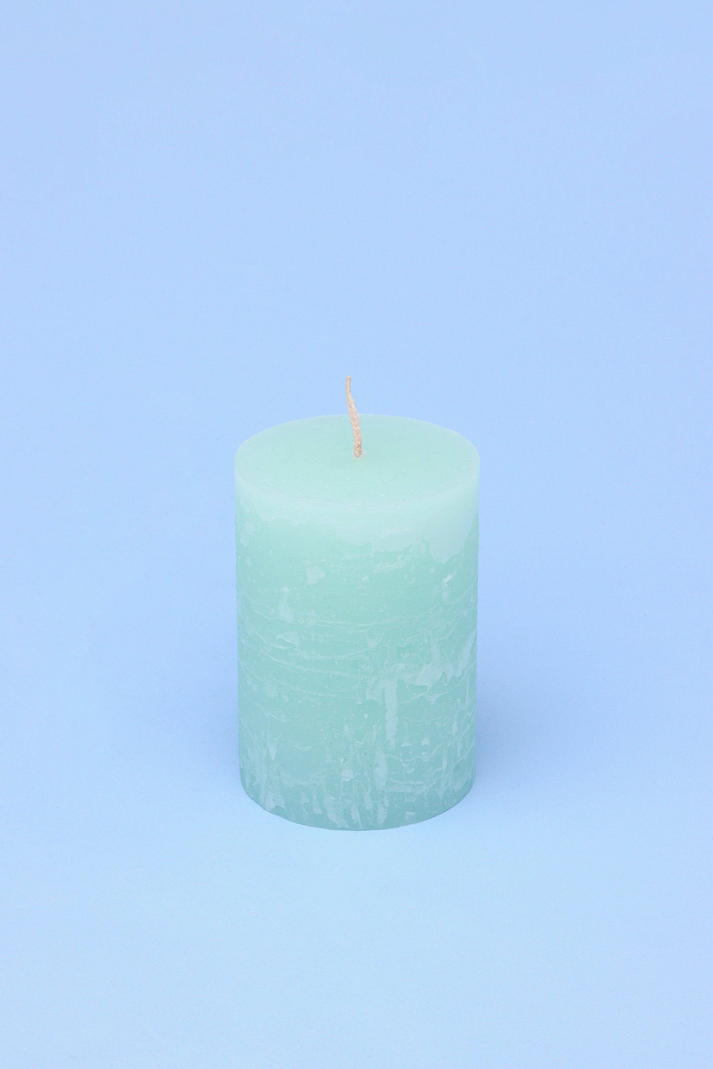 G Decor Candles Green / Medium Scented Marble Modern Light Green Gardenia, Perfect for Meditation, Pillar Candle
