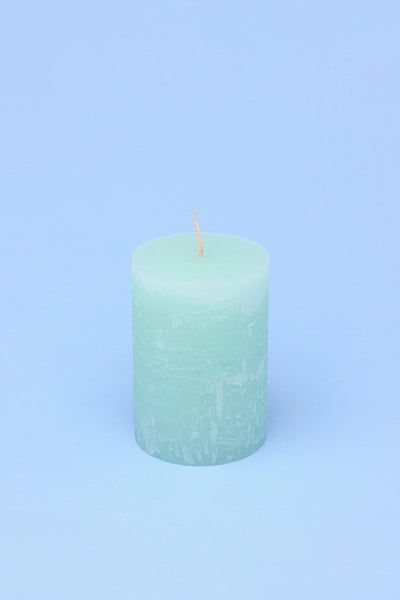G Decor Candles Green / Medium Scented Marble Modern Light Green Gardenia, Perfect for Meditation, Pillar Candle