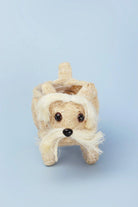 Handwoven Natural Fibre Scottie Dog Planter — alternate view, G Decor